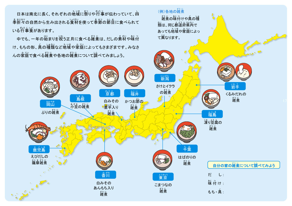 文部科学省 小学生用食育教材「たのしい食事つながる食育」